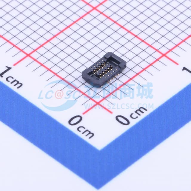 间距:0.4mm PIN:10P 母 立贴实物图