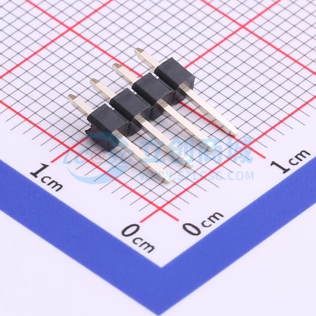 1x4P 间距:2.54mm 方针 直插 【排针】实物图