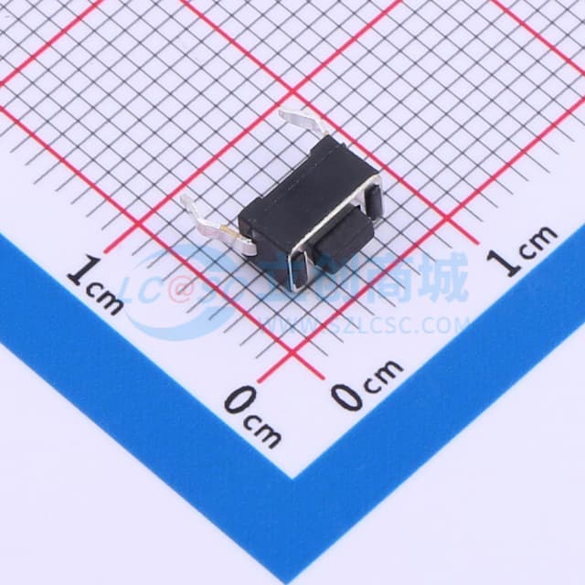 6x3.5x4.3 130gf 插脚轻触开关实物图