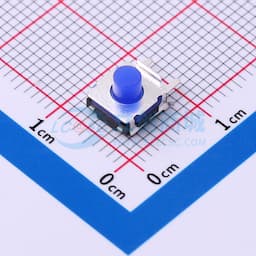 侧插防水轻触开关 硅胶蓝钮 320gf缩略图