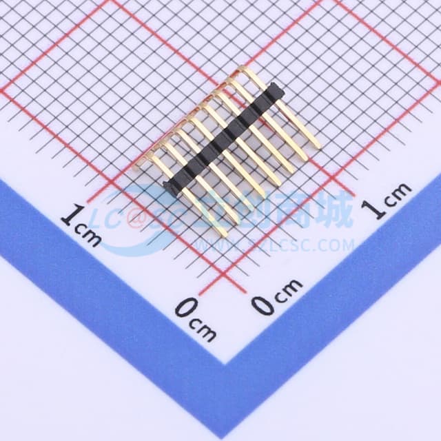1x8P 间距:1.27mm 方针 【插件】实物图