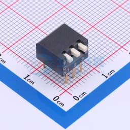2.54mm 3位插件琴键式拨码开关缩略图