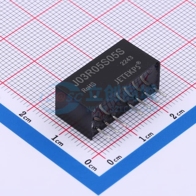 3W SIP封装宽电压输入隔离稳压DC-DC模块电源实物图