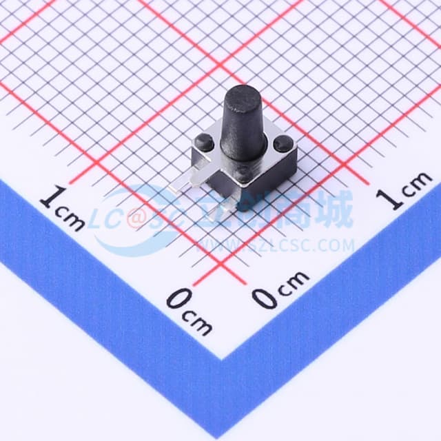 4.5*4.5*7H-J 260gf 铜盖边三脚【插件】实物图
