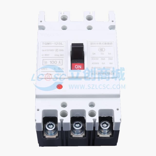TENGEN(天正电气）TGM1系列塑料外壳式断路器 TGM1-125L/3300 100A实物图