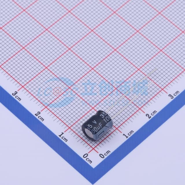 100uF ±20% 35V 【插件】实物图