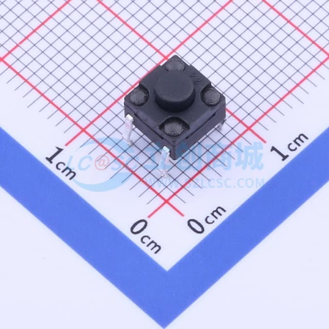 6.2*6.2*5mm 直插 轻触开关 【插件】实物图