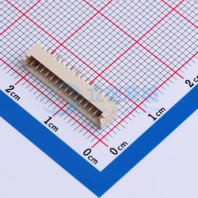 1x15P 间距:1.25mm 直插 系列:PicoBlade(MX 1.25)实物图