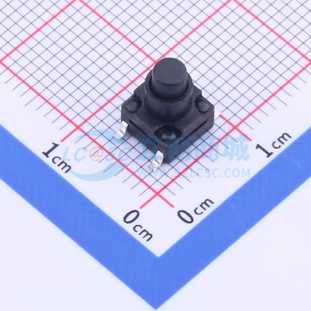 带胶套 防水 6.2x6.2x9 带胶套贴片防水开关实物图