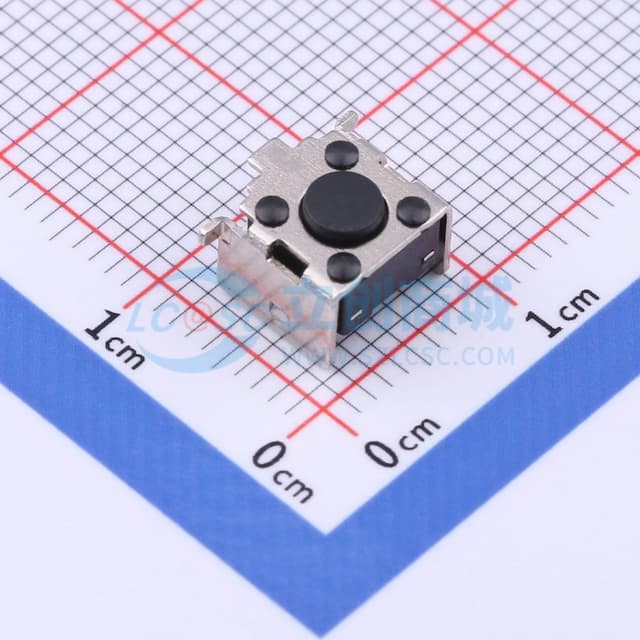 6*6*4.3mm 卧贴 轻触开关实物图