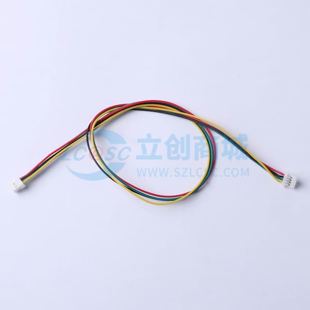 1.25mm (HRS DF14)HSG,带扣,4P端子线，长度300同向实物图