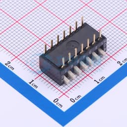 2.54mm 7位插件琴键式拨码开关缩略图