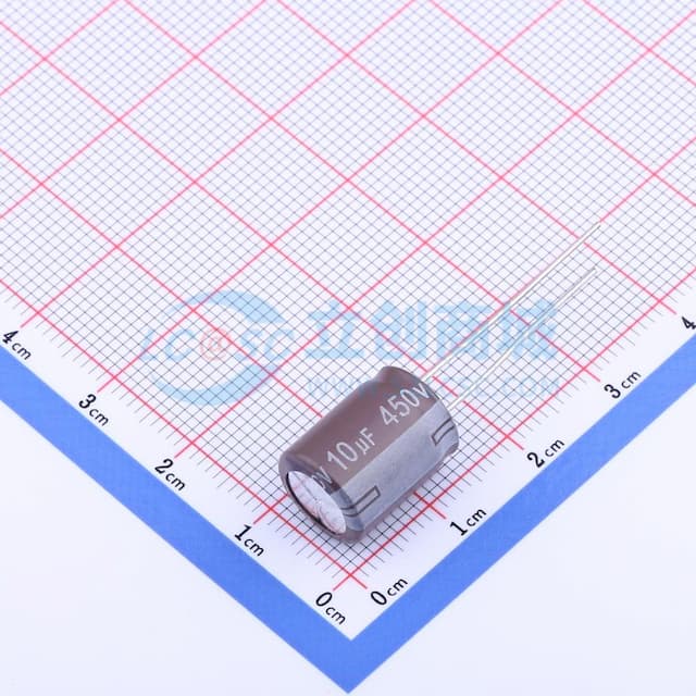 10uF ±20% 450V 咖啡色 PET实物图
