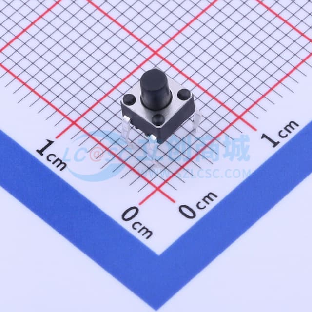 4.5*4.5*5.5 插件轻触开关180G 【插件】实物图