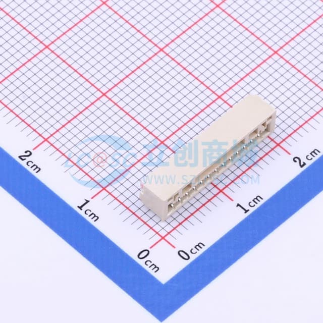 1x13P 间距:1.25mm 卧贴实物图