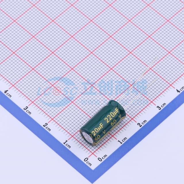 220uF ±20% 50V 【插件】实物图