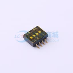 1.27mm 4位贴片拨码开关(S脚)缩略图