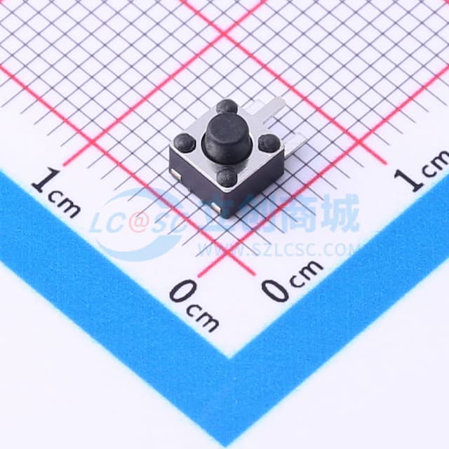 4.5*4.5*4.3H-Ja 100gf 边三脚【插件】实物图