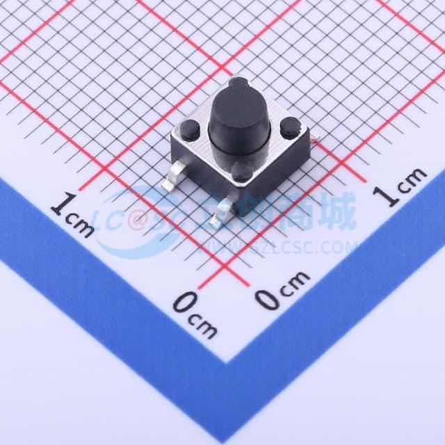 6*6*6mm 立贴 轻触开关实物图