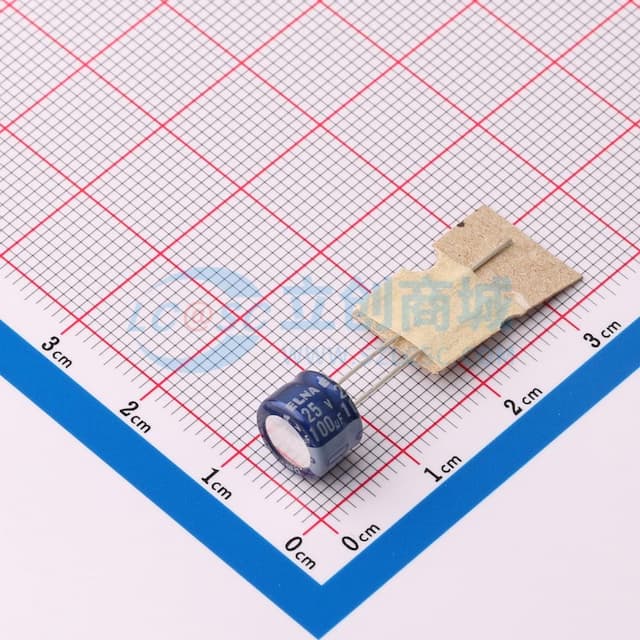 100uF ±20% 25V实物图