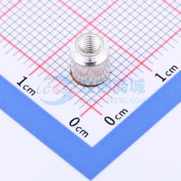 雄和远景，电路板表贴圆螺母柱，M3Xφ5.56X4.5+1.53，铜镀锡，编带装缩略图