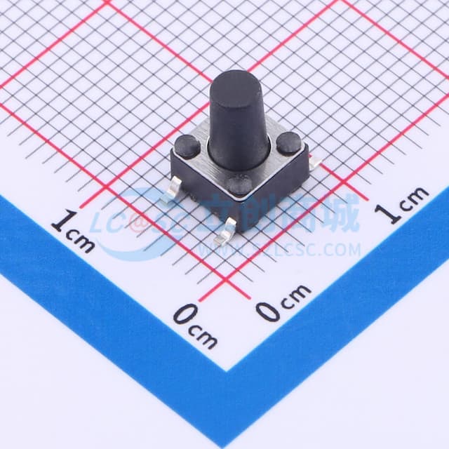 6*6*9mm 立贴 轻触开关实物图