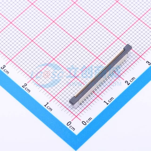 间距:0.5mm P数:45P 抽屉式 单侧触点/垂直实物图