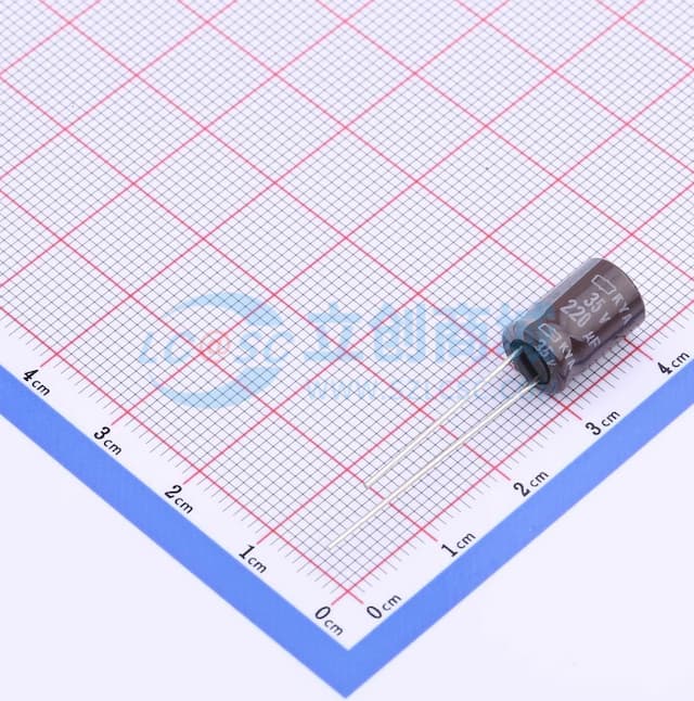 220uF ±20% 35V 停产 【插件】实物图