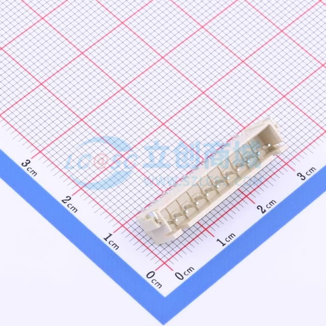 1x10P 间距:2.54mm 卧贴 系列:XH实物图