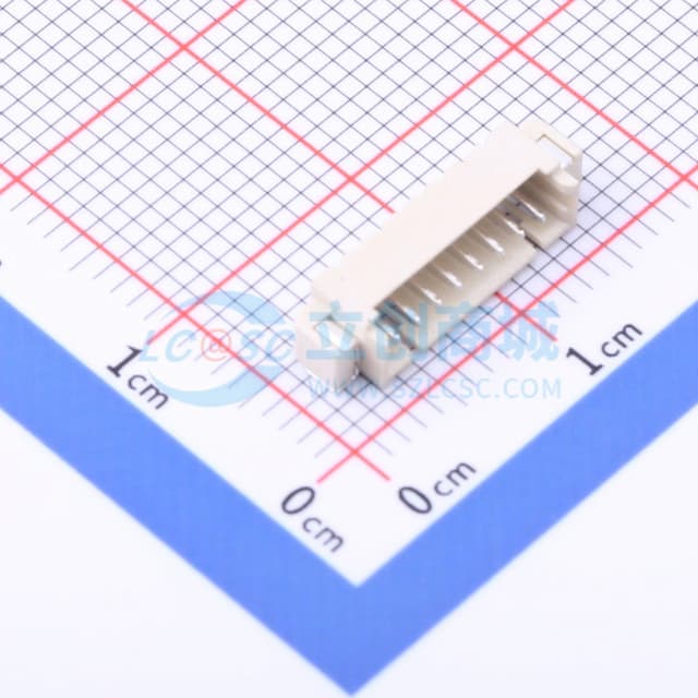 1x8P 间距:1.25mm 卧贴 系列:PicoBlade(MX 1.25)实物图