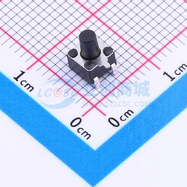 4.5x4.5x6带座侧按开关实物图