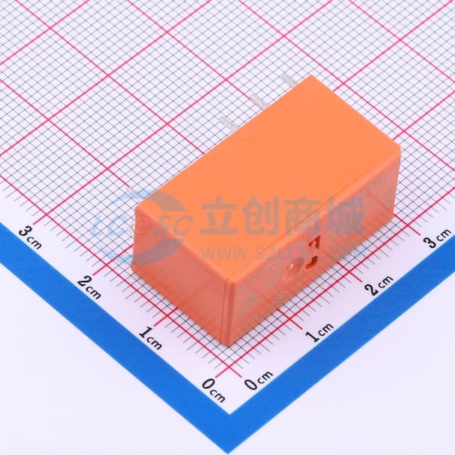 通用印刷电路板功率继电器，单极，12A/16A，1C或1A触点，直流或交流线圈，5kV/10mm线圈与触点绝缘实物图