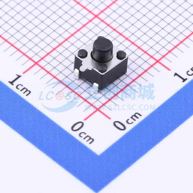 4.5*4.5*4.5mm 卧贴 轻触开关实物图