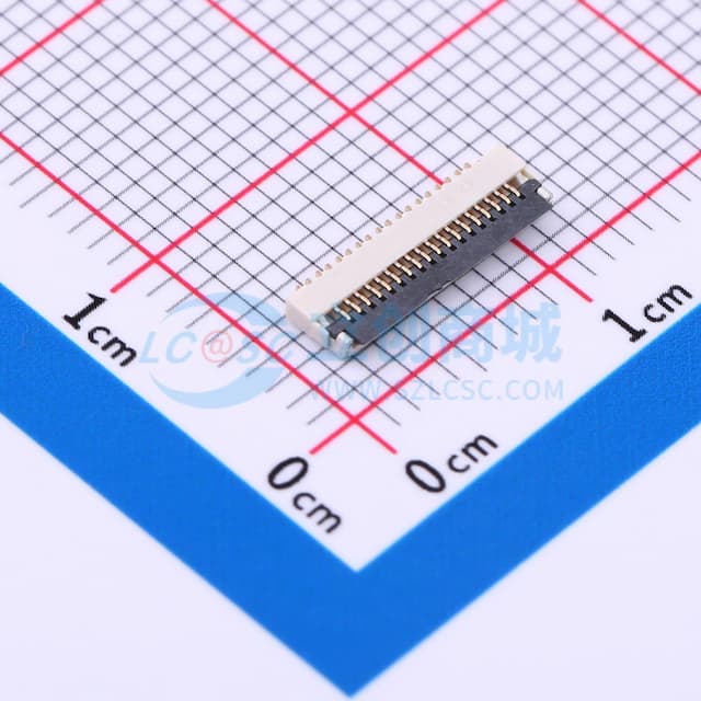 翻盖式 下接 P数:18P 间距:0.5mm实物图