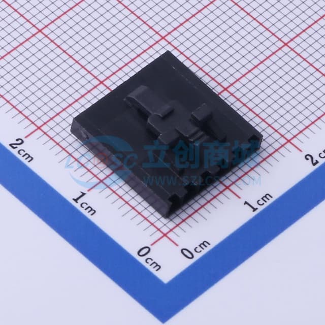 黑色 2.54mm 1x6P实物图
