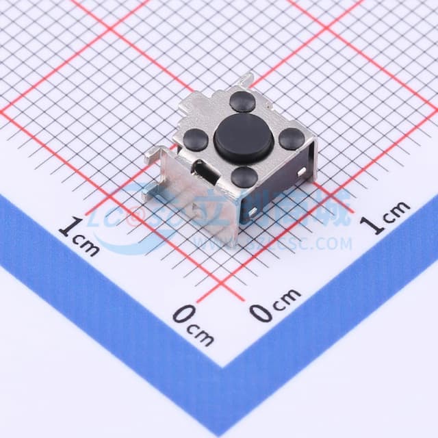 6*6*4.3mm 卧贴 轻触开关实物图