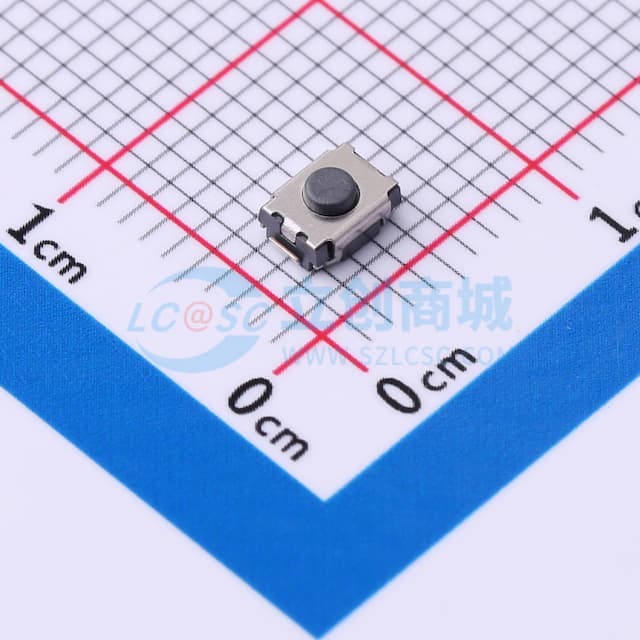 正按小龟4x3x2mm 180gf 无柱翘脚贴片 轻触开关实物图