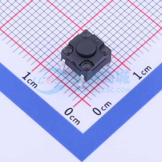 6.2*6.2*4.3mm 直插 轻触开关 【插件】实物图