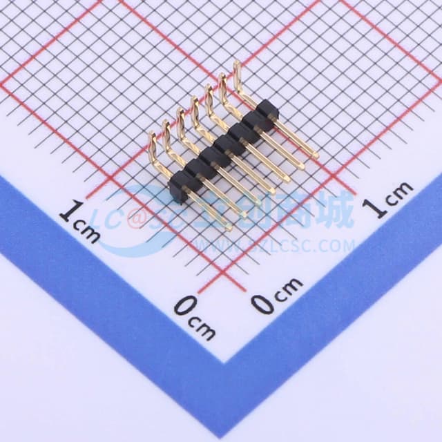 1x7P 间距:1.27mm 方针 【插件】实物图