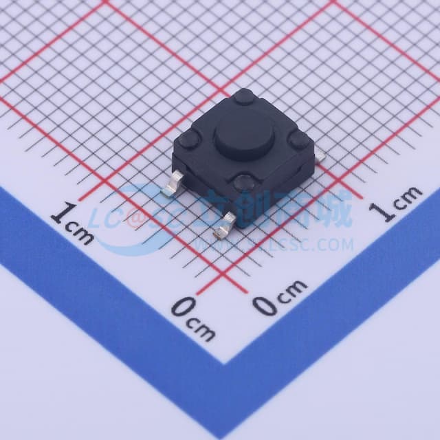 6.2*6.2*4.3mm 立贴 轻触开关实物图