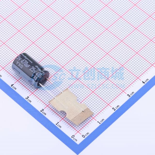 470uF ±20% 25V实物图