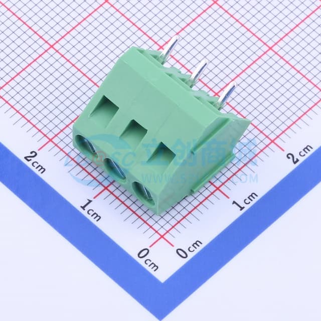 5mm 1x3P 排数:1 每排P数:3 直插 【插件】实物图