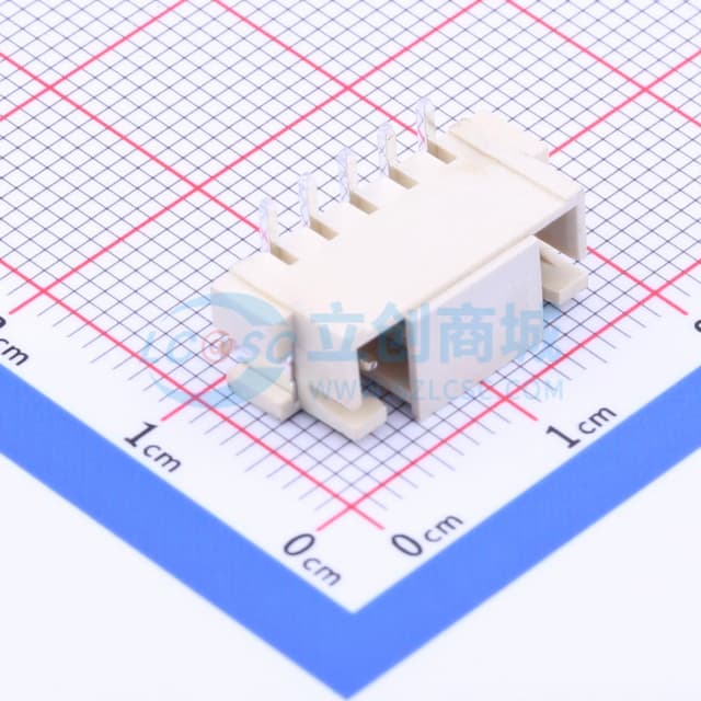 1x5P 间距:2.5mm 立贴 系列:XH实物图