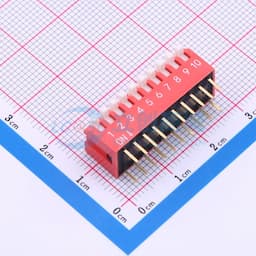 间距2.54mm 琴键10位拨码开关缩略图