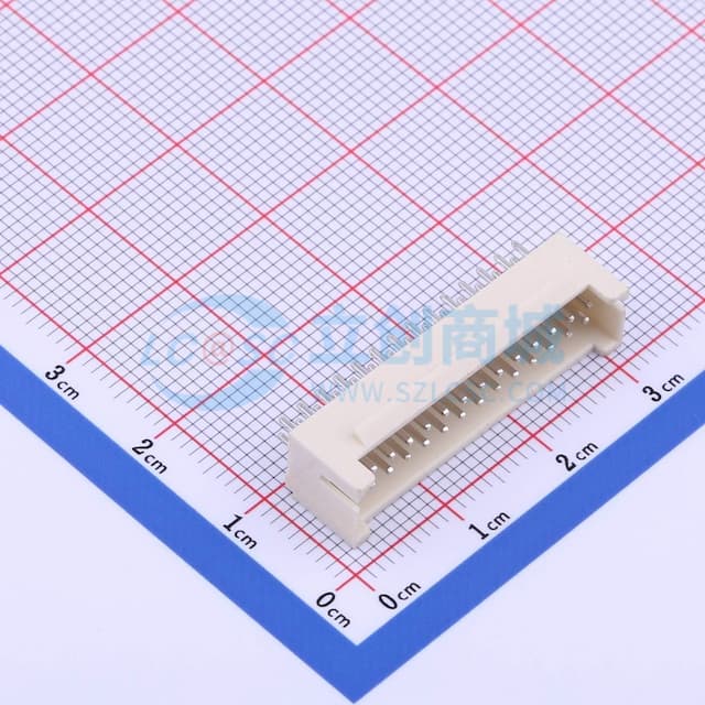 2x14P 间距:2mm 直插 系列:PHB 【插件】实物图