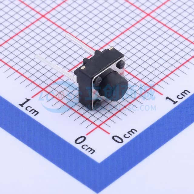 6x6x5.5  两脚插件开关 【插件】实物图