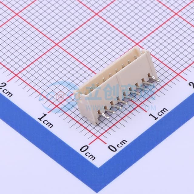 1x9P 间距:1.5mm 弯插 系列:ZH【插件】实物图