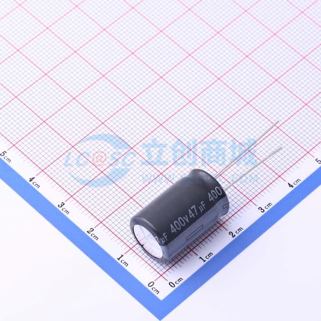 【插件】47uF ±20% 400V实物图