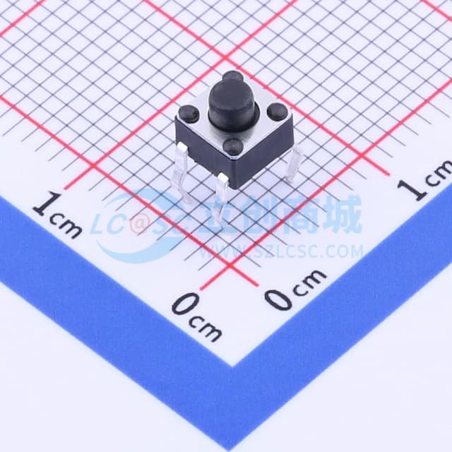 4.5*4.5*4.3 插件轻触开关180G 【插件】实物图