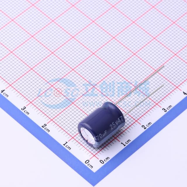 470uF ±20% 25V实物图
